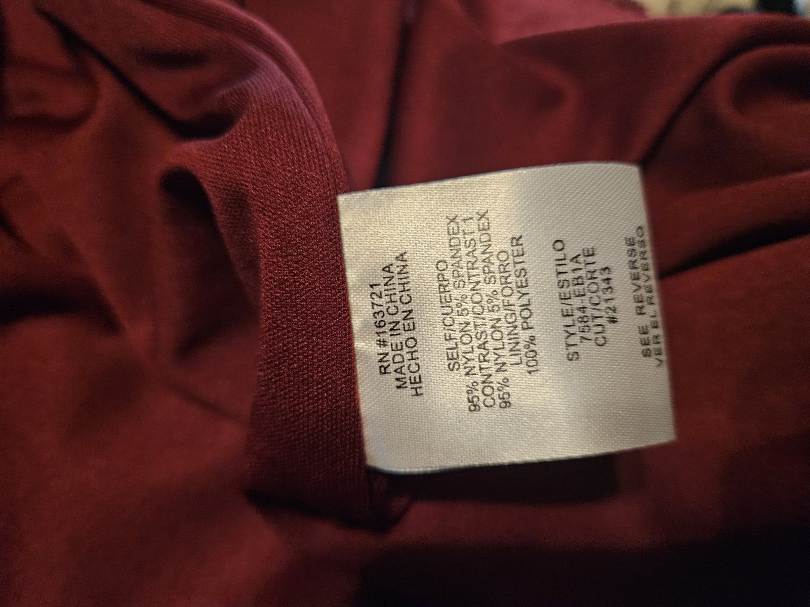 City Studios Burgundy/red Maxi Prom Dress Beads And Sequins
