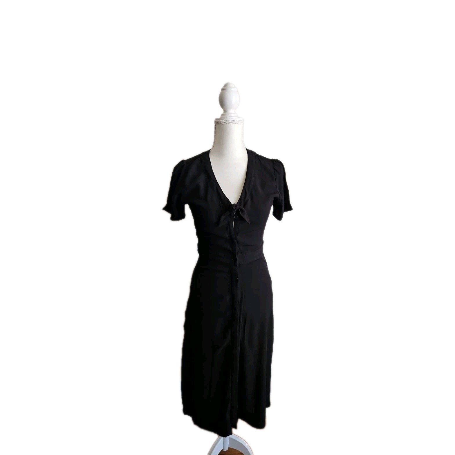 Monoprix Femme Women’s Size EU 36 Black Midi Dress