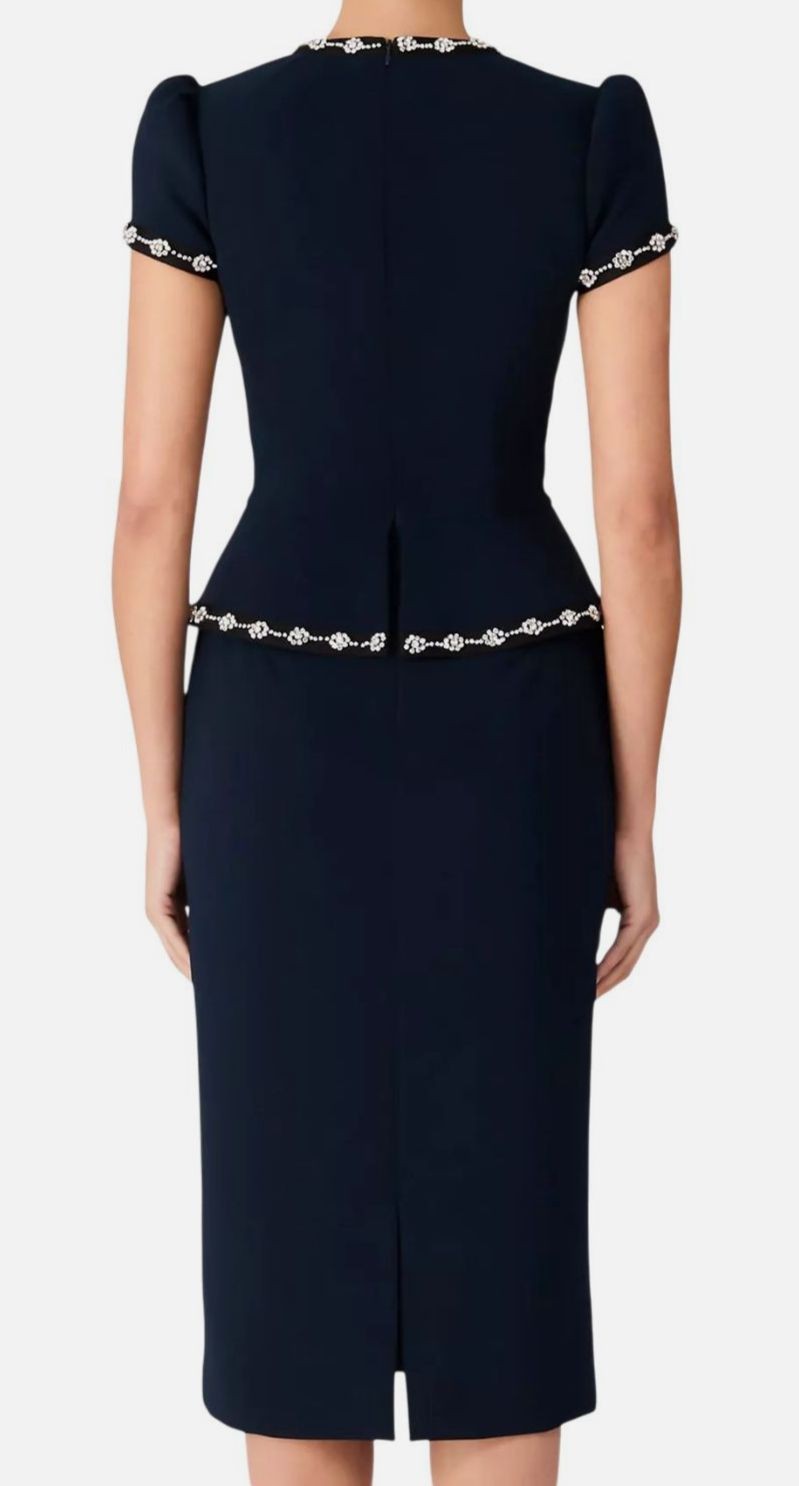 Jenny Packham Women’s Blue Jenny Packham Bisou Dress Size 4
