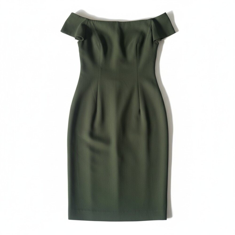 Black Halo Off-the-Shoulder Sheath Dress Size 2 NWOT