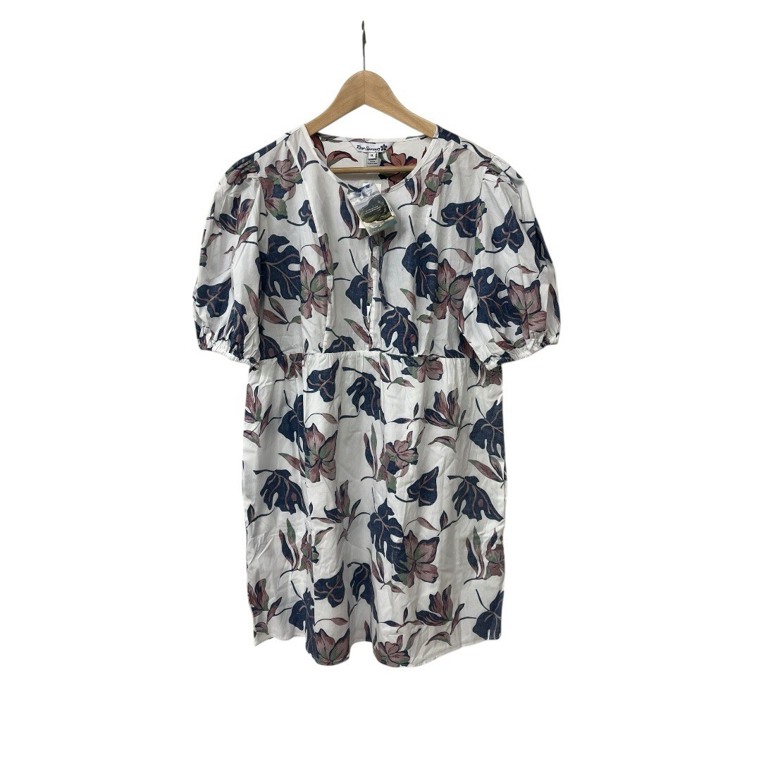 NWT Reyn Spooner Dress Off White Nuku Hiva Pia Floral Hawaiian Tunic XL