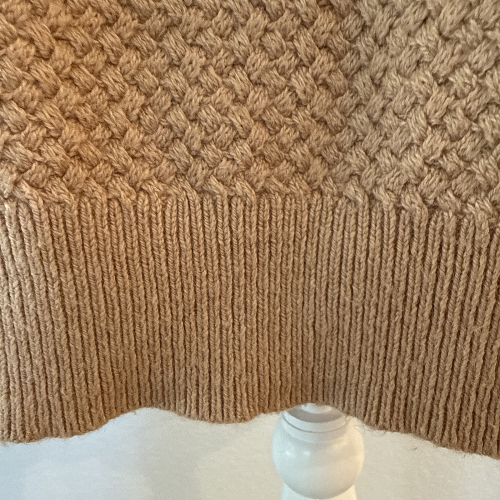Ann Taylor LOFT Sweater Dress Petite Small Tan Camel Hair Blend