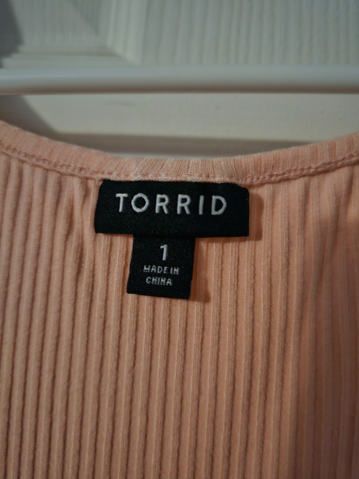 Torrid peach-colored dress