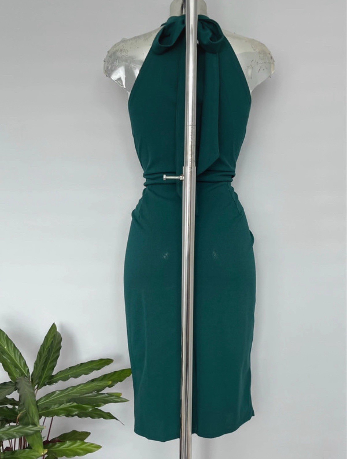 Halter Neck Pencil Knee Length Dress size 12