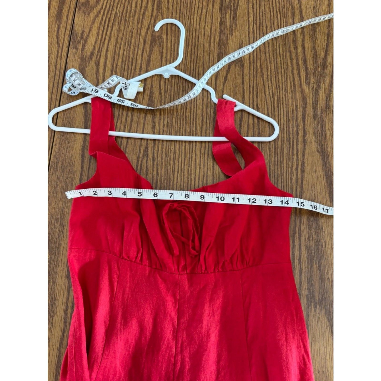Gap x DÔEN Red Dress linen blend size M new with tags