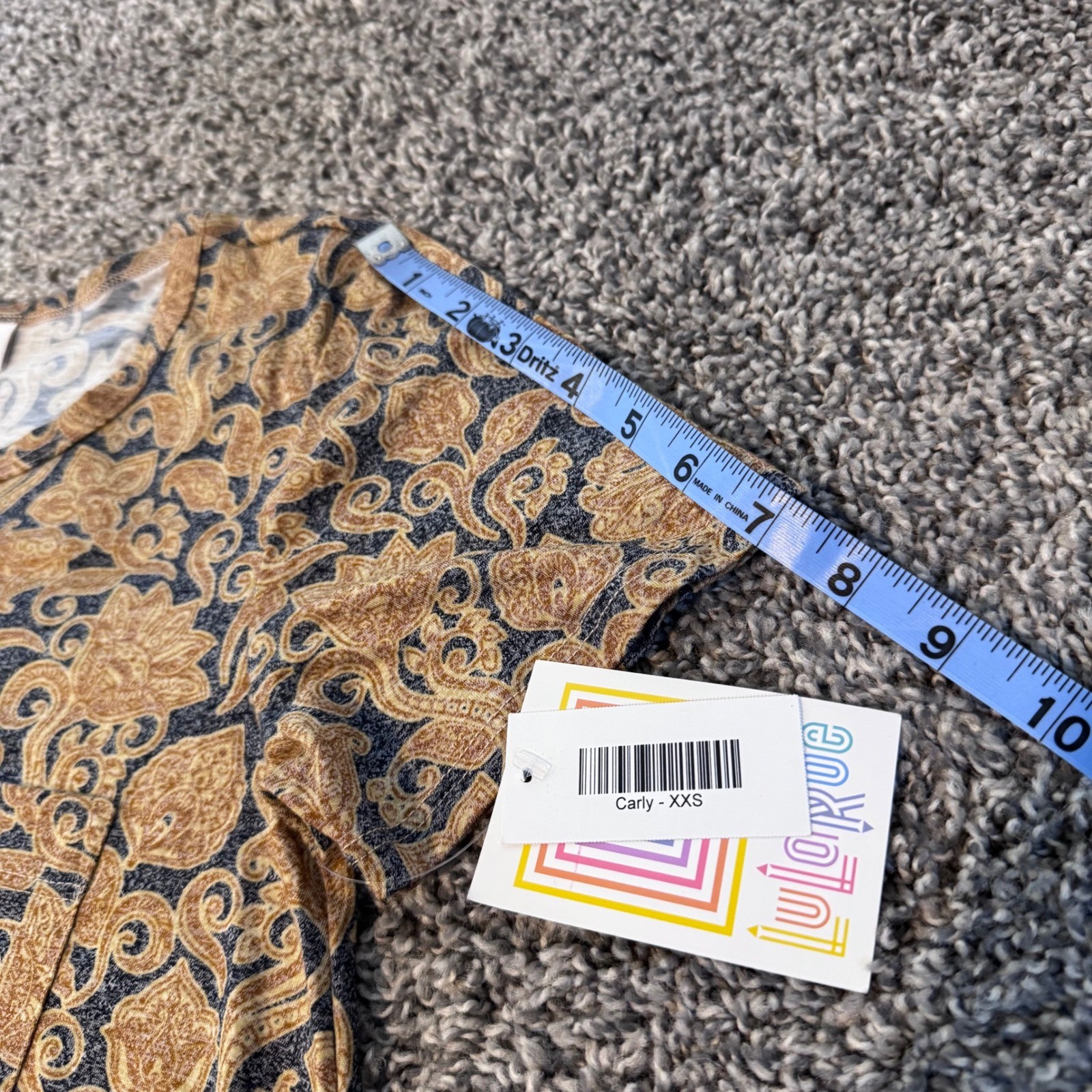 NWT LuLaRoe Carly Swing Dress with Chest Pocket Hi Low Hem Women’s Size XXS New