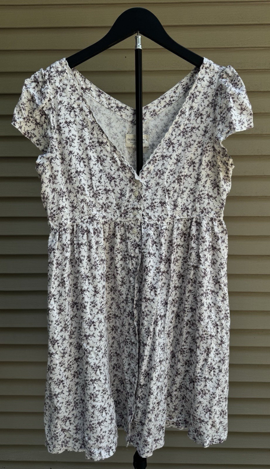 Ralph Lauren Denim & Supply Babydoll Dress Floral boho cottage size medium
