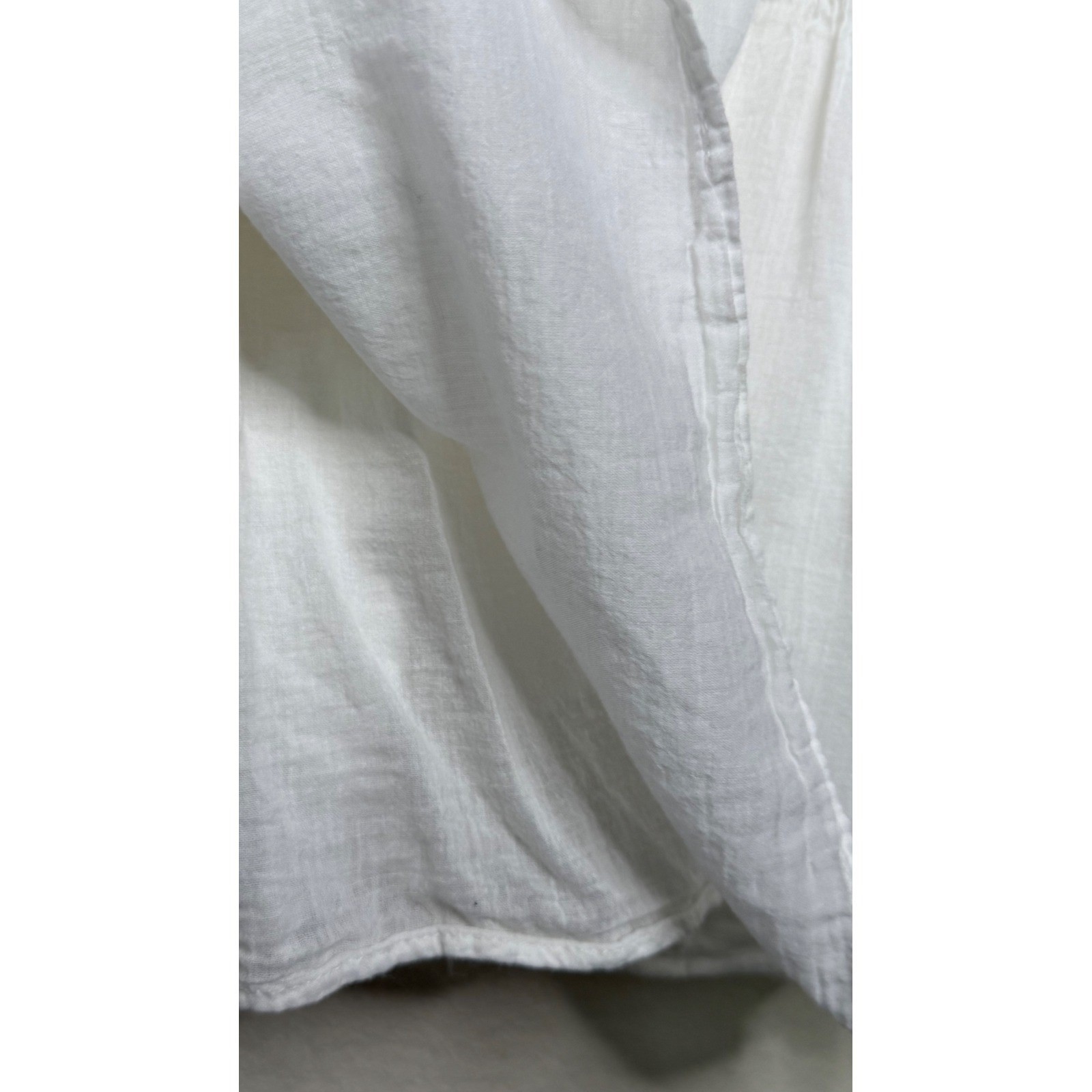 Mlle Gabrielle 2X Cotton Dress Plus Size White Lace Ruffle Cottagecore Peasant