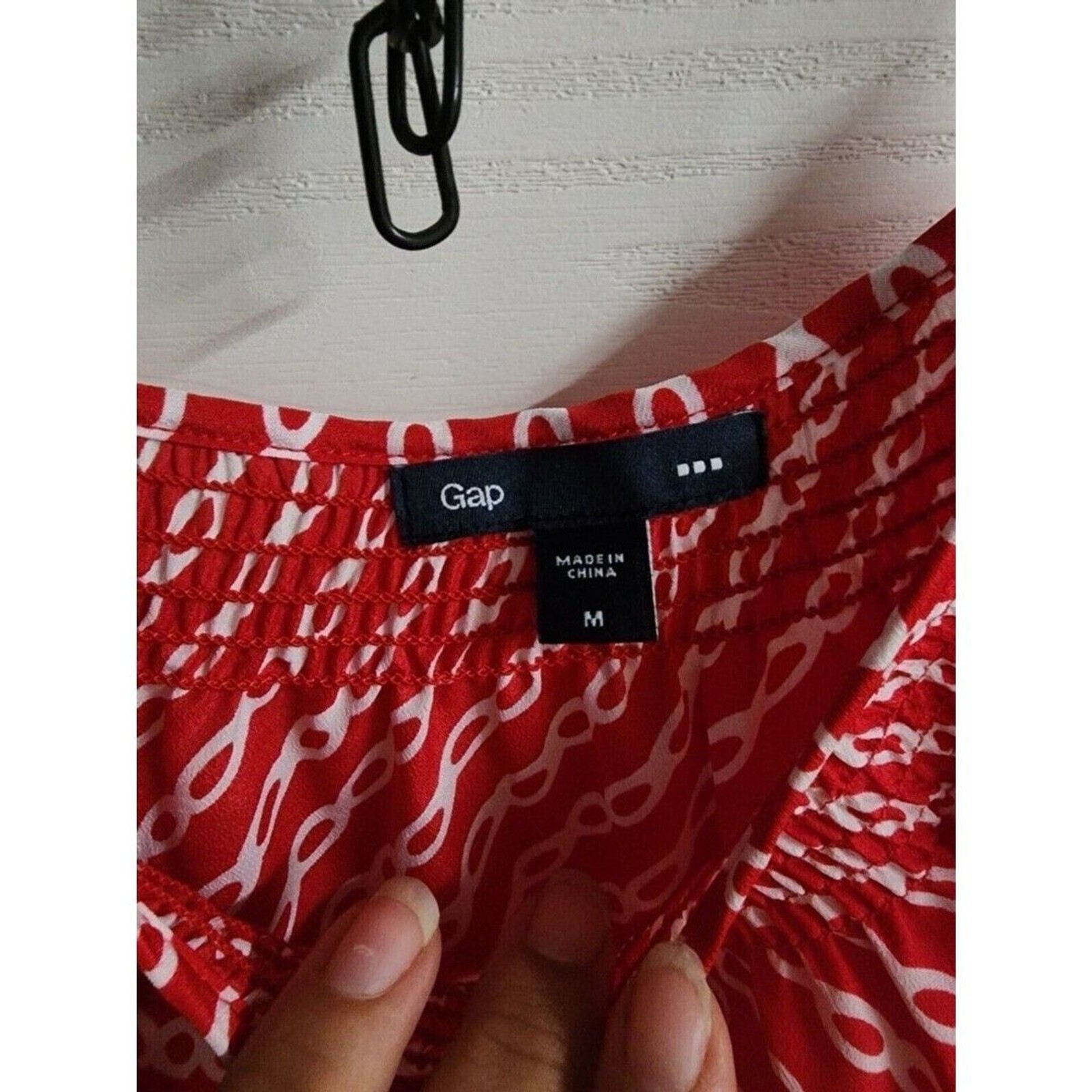 GAP Women’s Red Stripe Dress Medium Casual Spring Summer