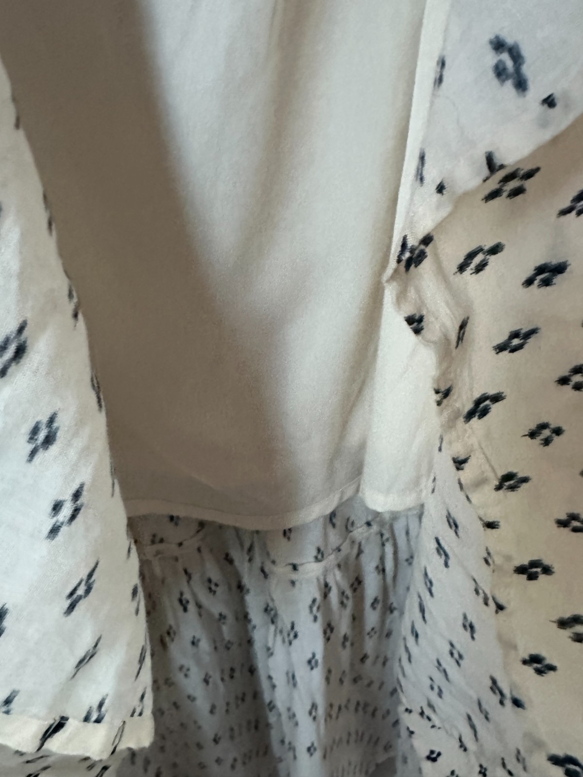 Old Navy Fit & Flare Smocked Printed Maxi Dress Ruffled Cotton and Rayon mix