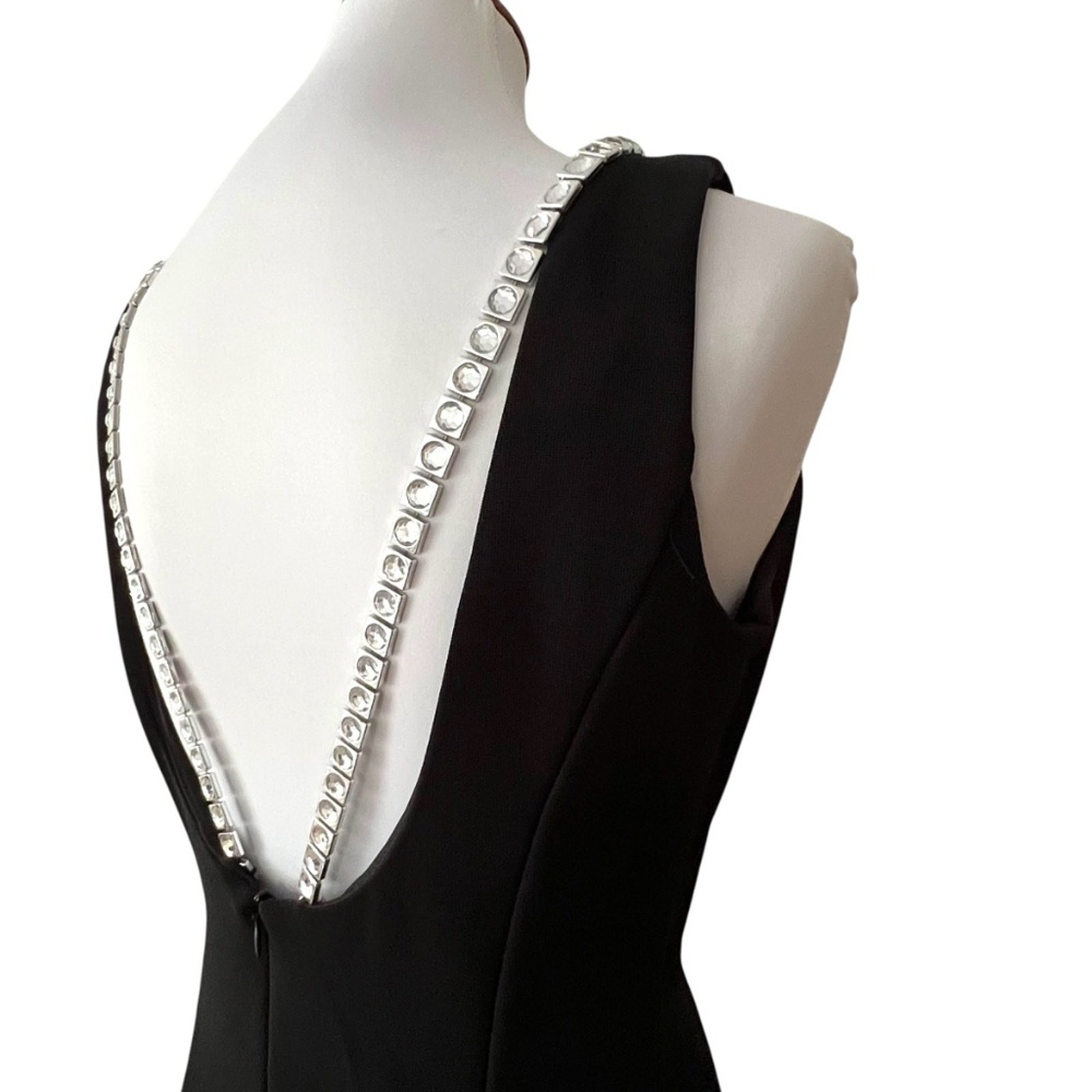Vintage Formal Dress Medium Minimalist Gown McClintock 8 Y2K Long 60s Elegant