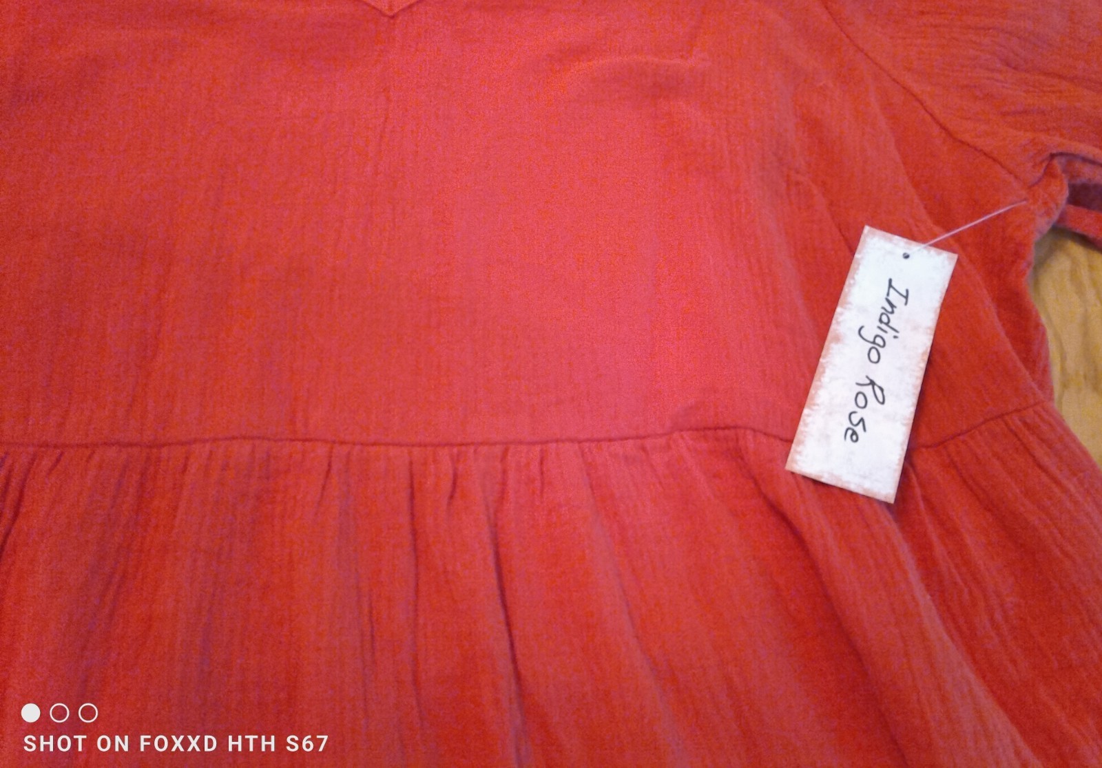 Indigo Rose 100% Cotton Gause Tiered Dress Size 3X Peasant Boho Cottagecore NWT!