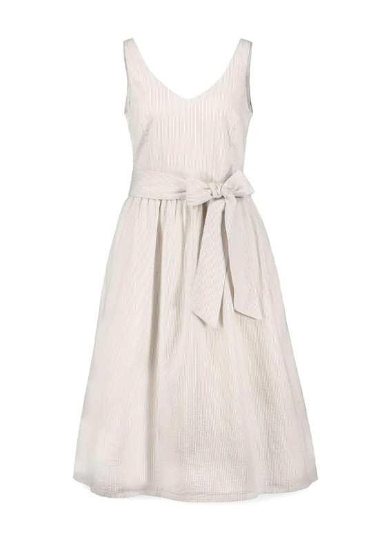 Hope & Henry Women’s Spring/Summer Pink Dress Cotton With Sash, Size 10