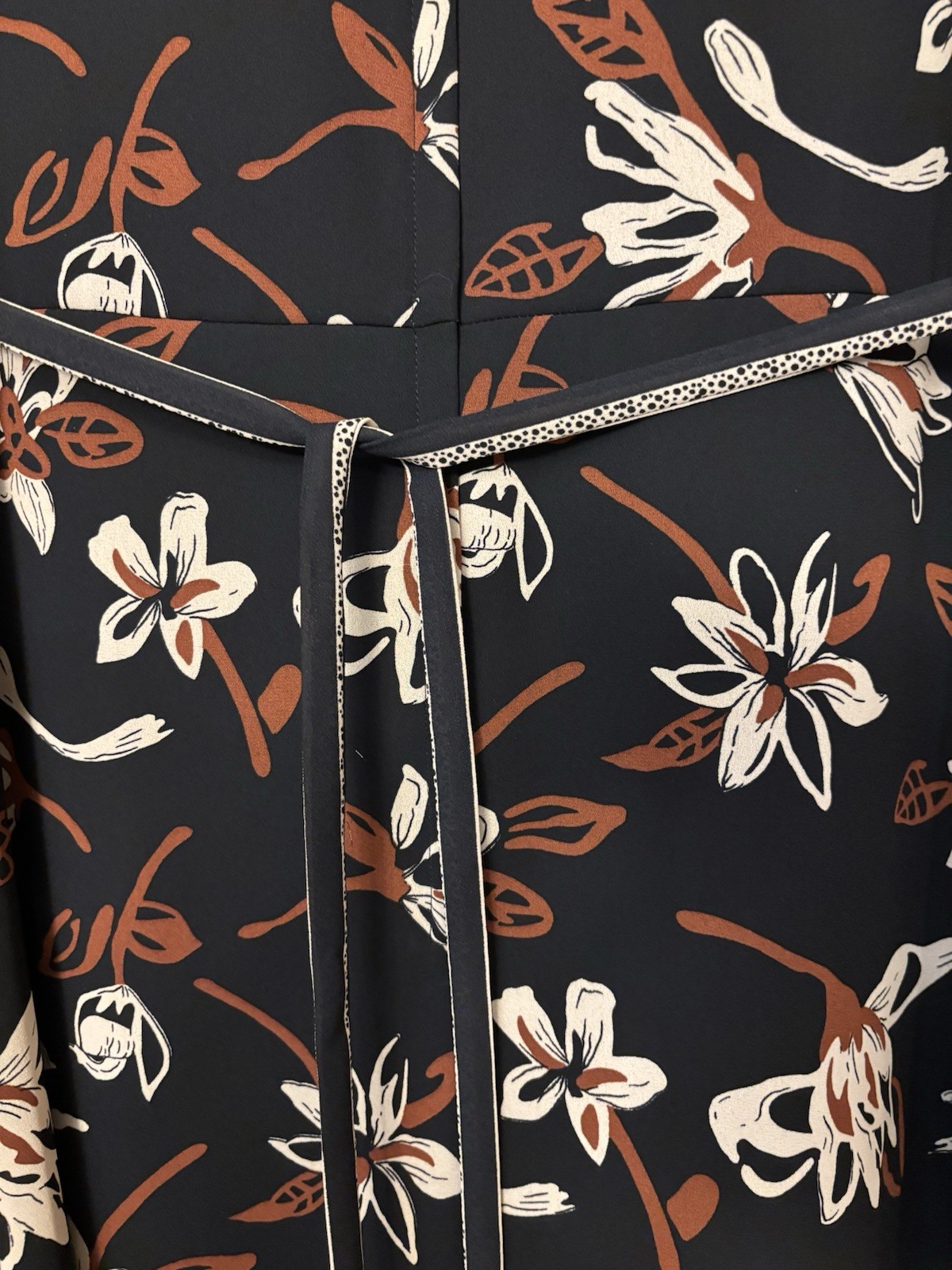 Vtg 80’s Betsy Lauren LOVELY Multi Floral Tapestry Detail Button Zip Dress 10