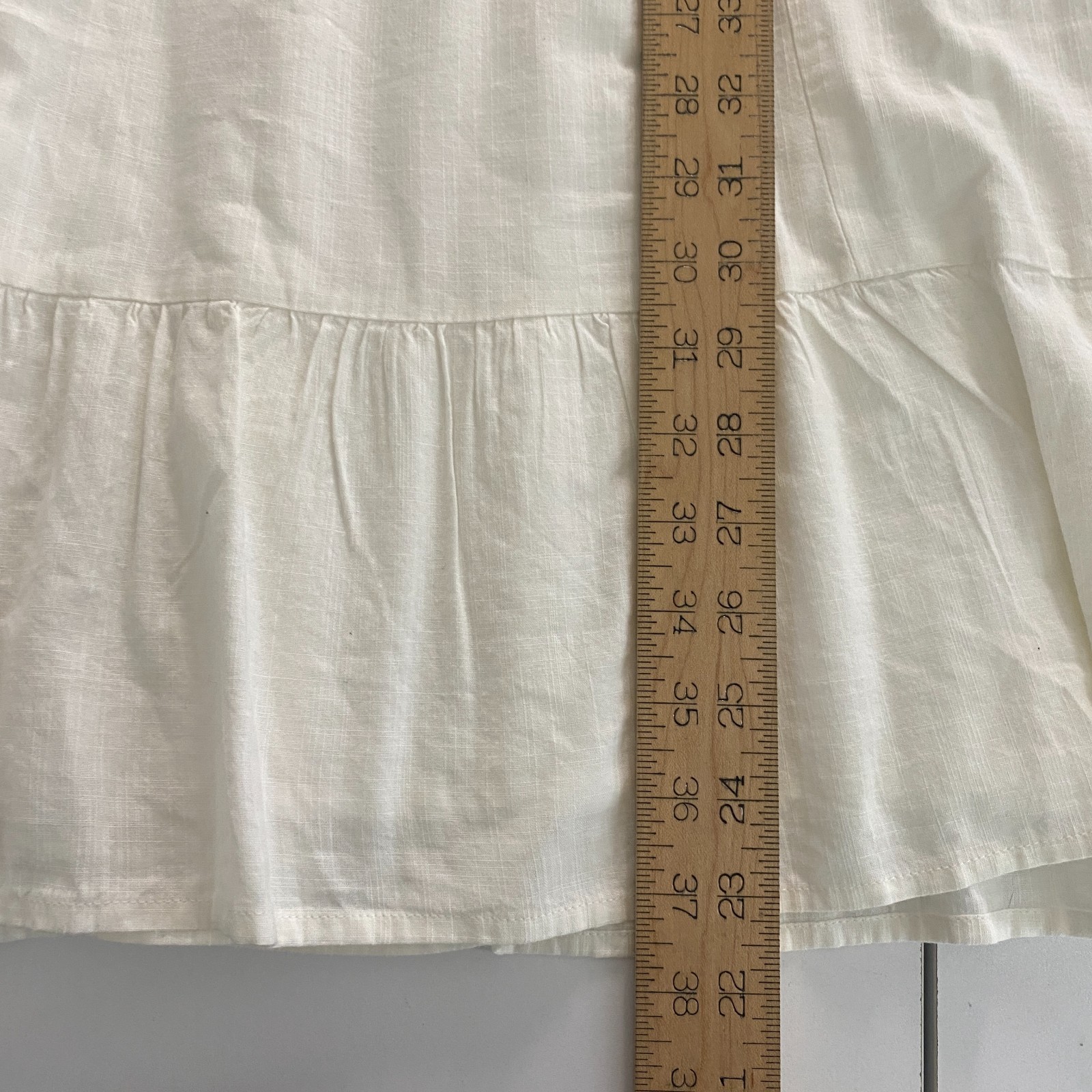 Knox Rose Kimono Short Sleeve Embroidered A-Line Dress Size XXL Ivory