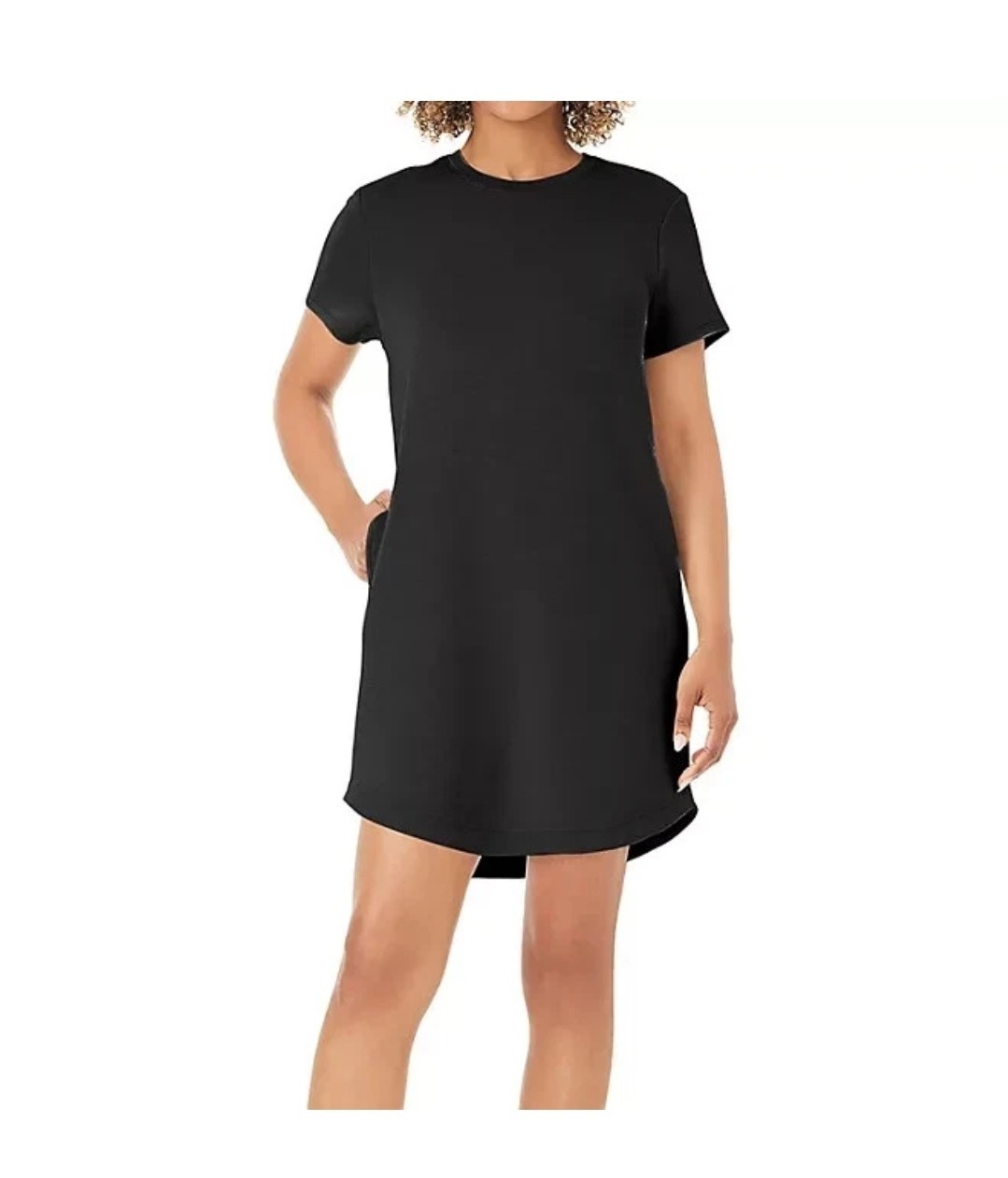 Member’s Mark Women’s Sandwash Short Sleeve Dress Size Small Black