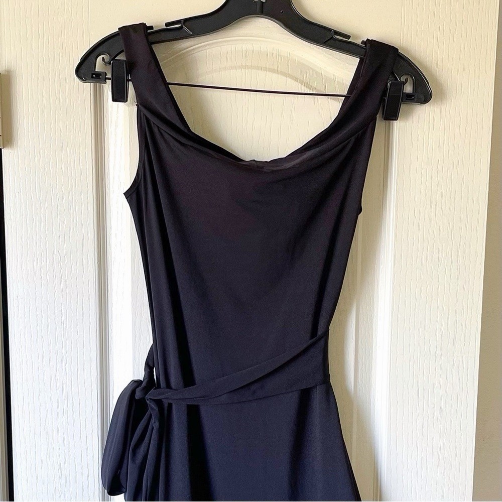 Buci Fia Sheer Panel Maxi Dress Black Sustainable Polyamide Large NWT‎