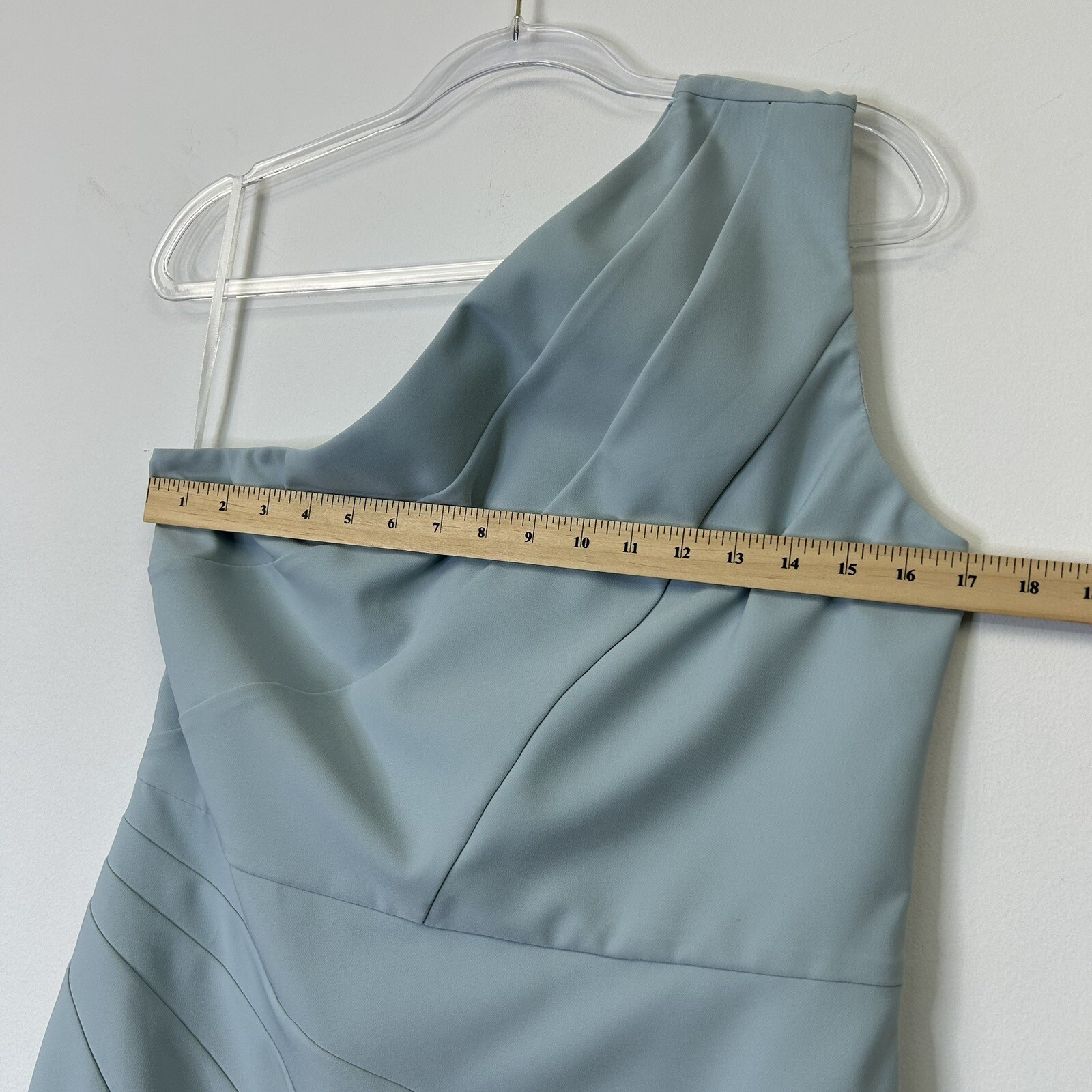 NEW Michael Costello Revolve One Shoulder Dress Womens Size XL Blue Cocktail