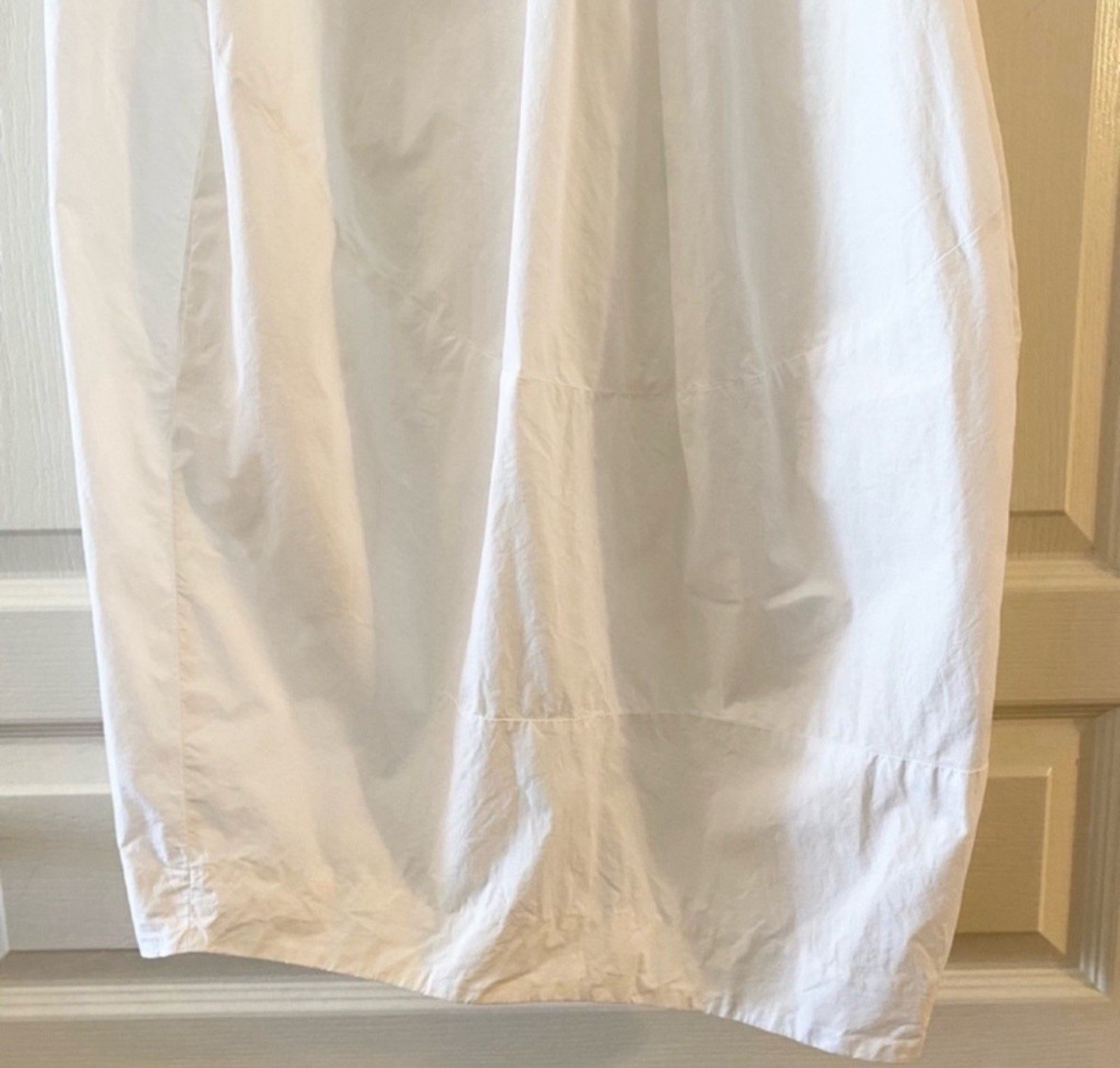 COS Voluminous Poplin Sleeveless Dress in White – EU 32