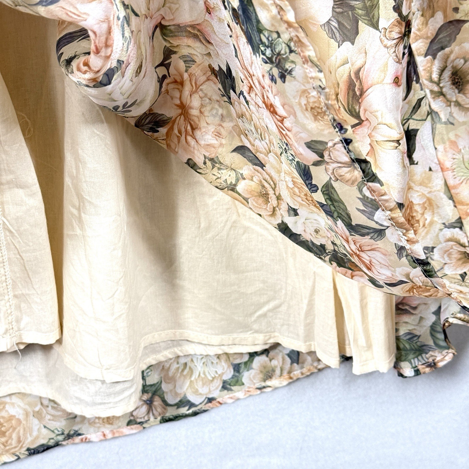 Worth Collective Dress Medium Harlow Maxi Floral Bump Friendly Cottage Garden