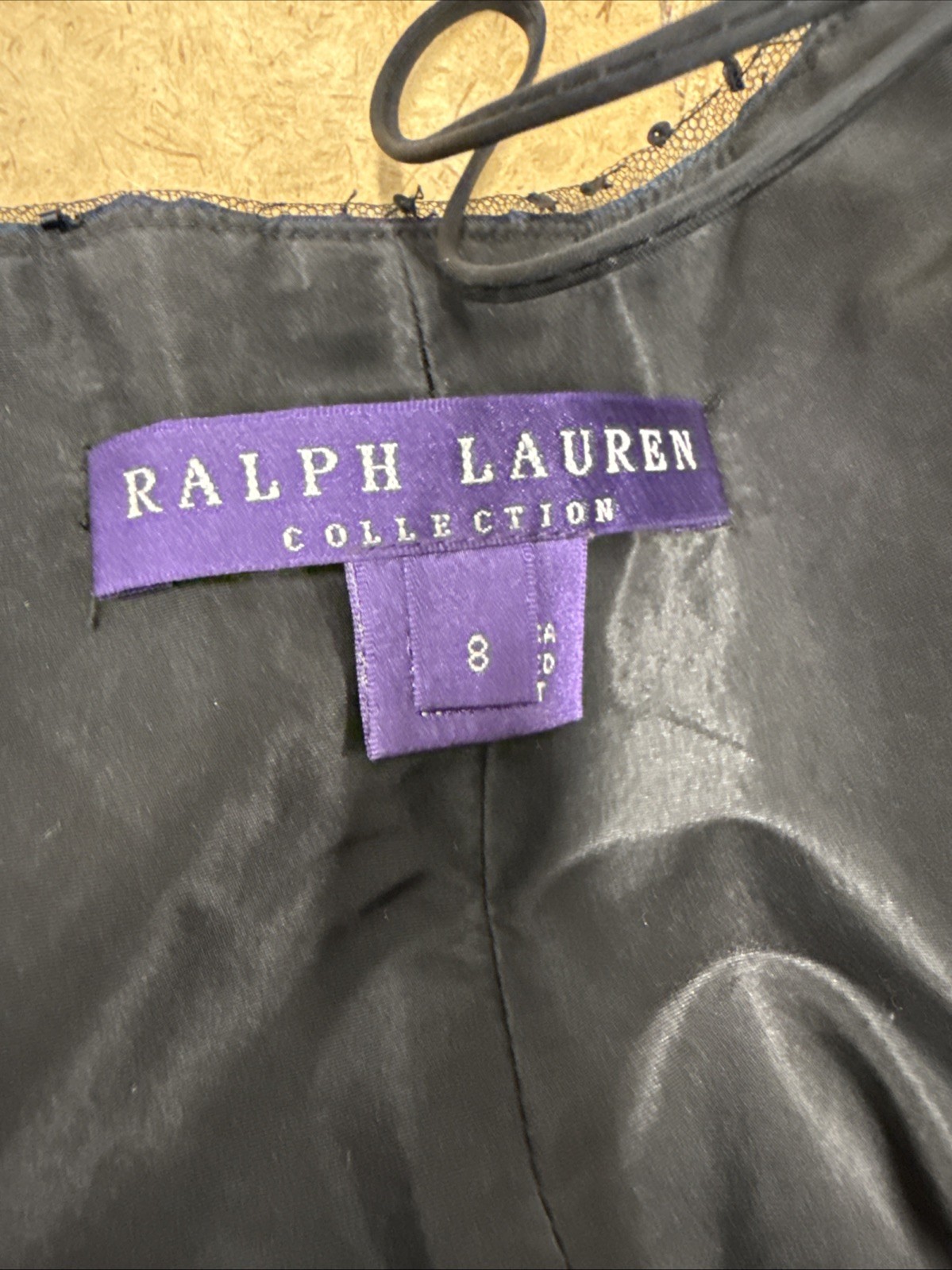 Ralph Lauren Collection Purple Label Embellished Plaid Long Maxi Gown Dress US 8