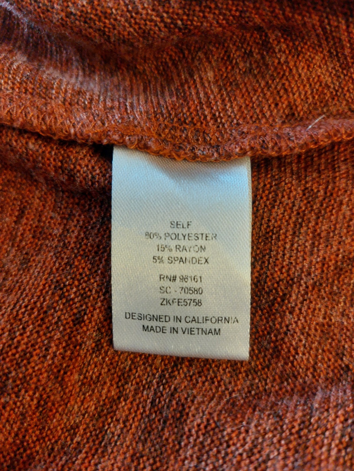 Bebop fit flare skater Rust orange dress size M