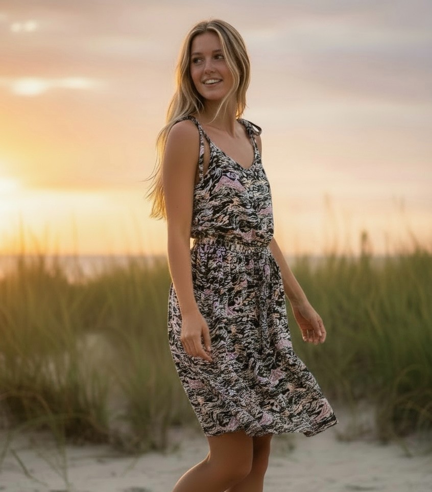 Patagonia Pataloha Tie Dress Small Resortwear Hawaiian Sundress Pockets 2022