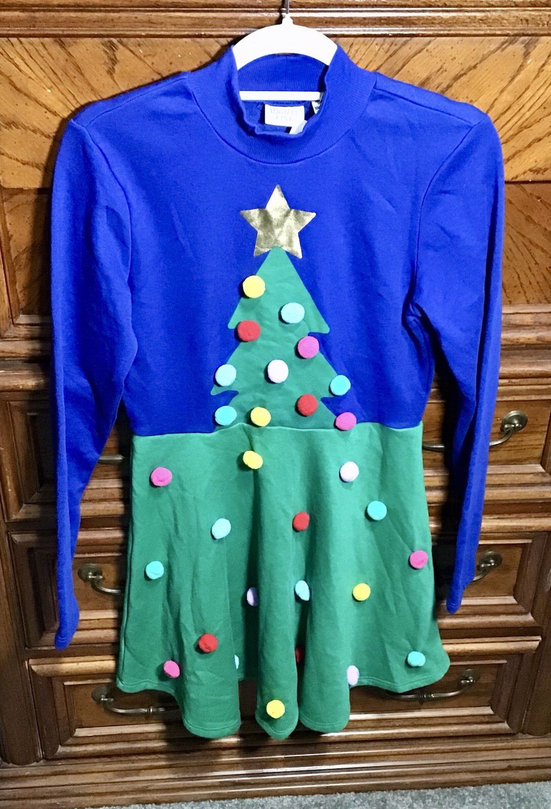 NWT Mighty Fine Christmas Tree Dress Size S