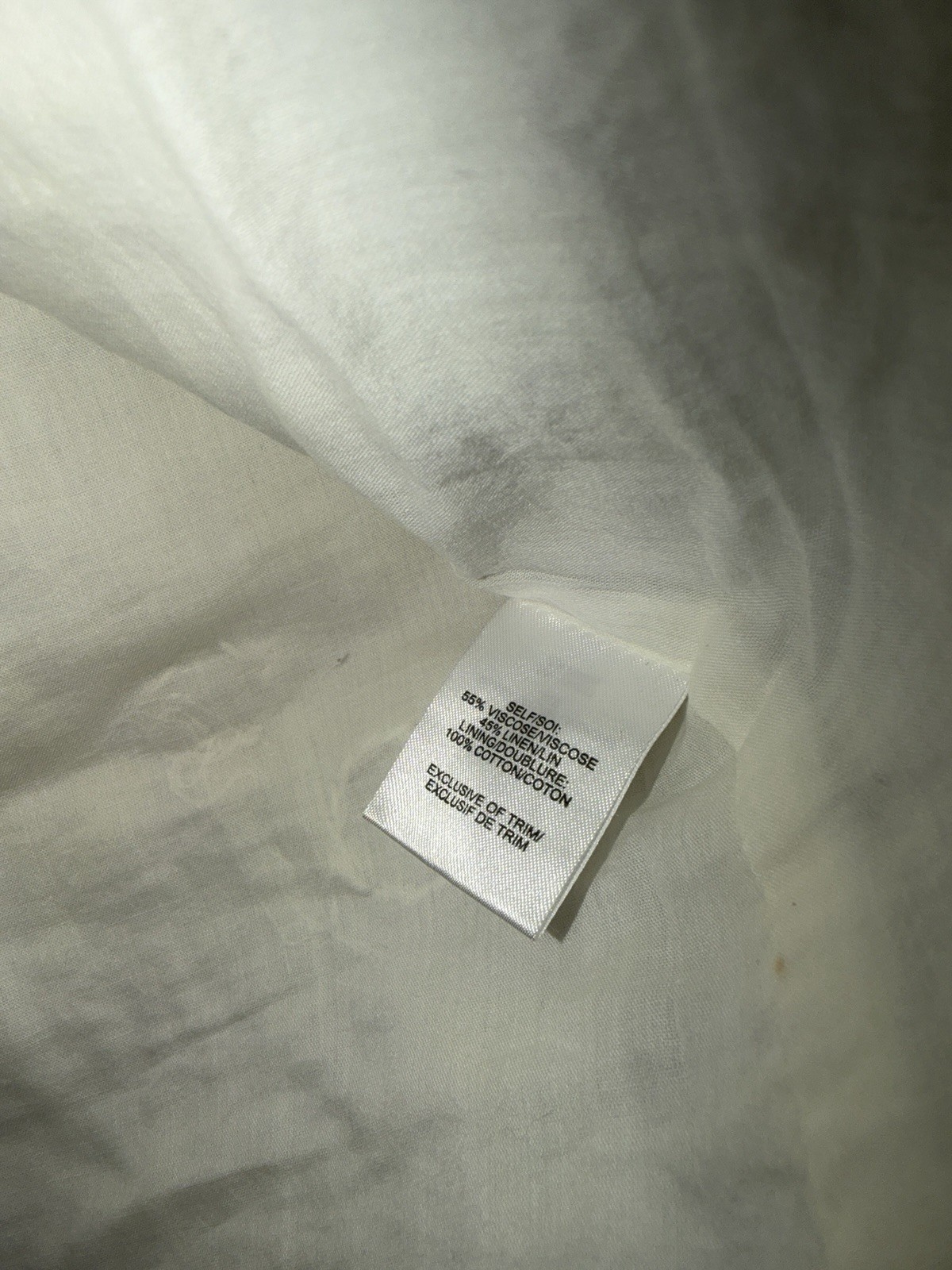 NWT! Tanya Taylor Barton Mirror Dress – Lightweight Linen – Creme Size 12 $595