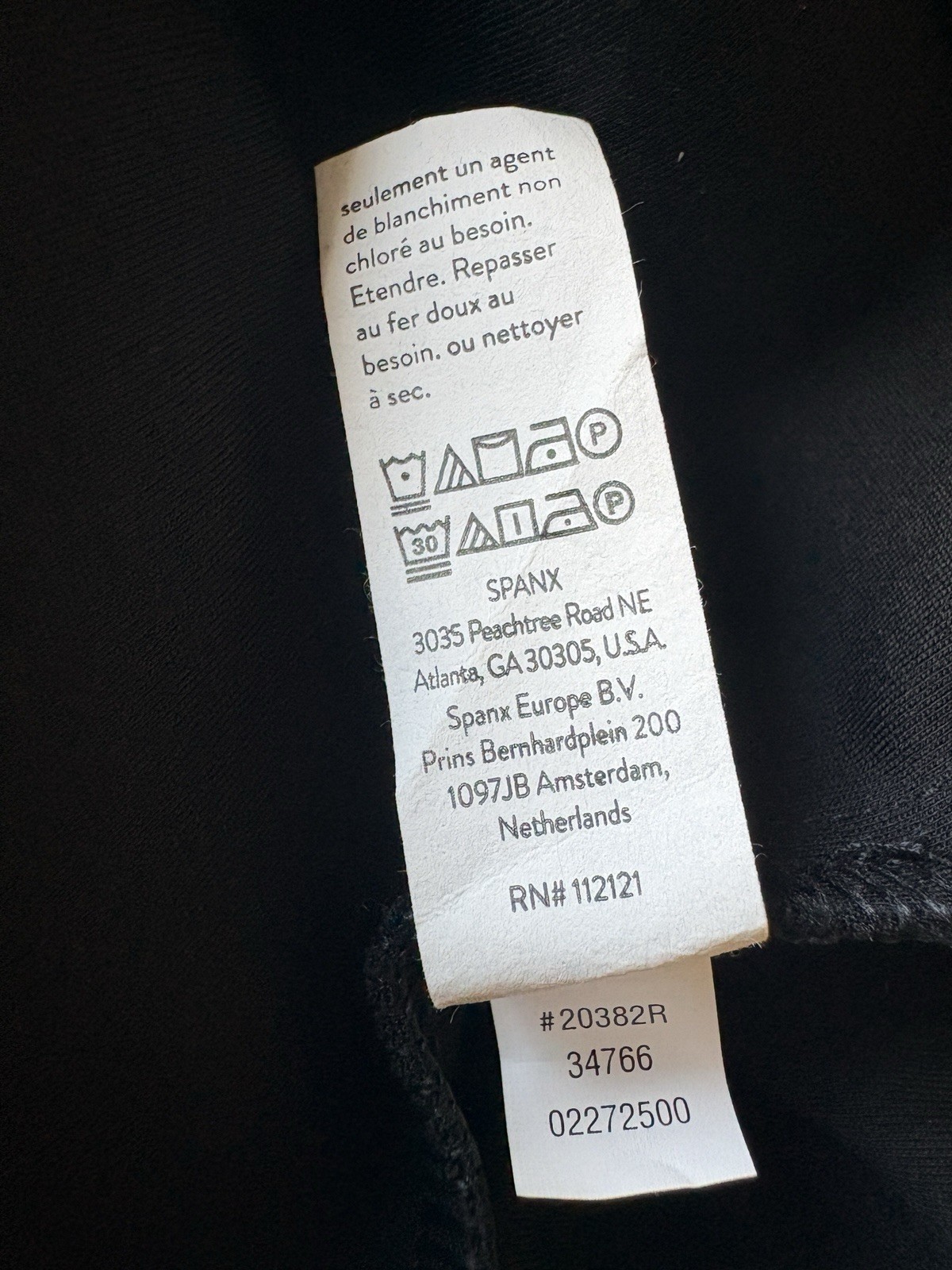 Spanx NWT Perfect A-line Black Dress 3/4 Sleeves Pockets Slimming Stretch Small