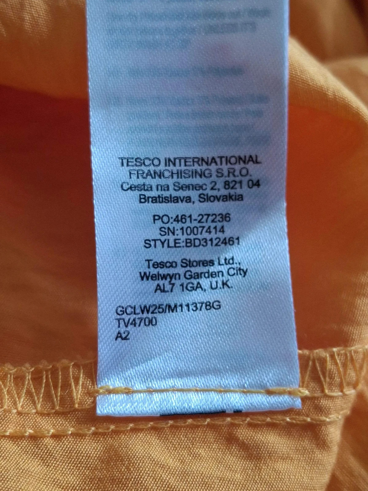 F&F Orange Tiered Maxi Sundress Womens US 14 UK 18 XL Boho Summer Cami Dress New