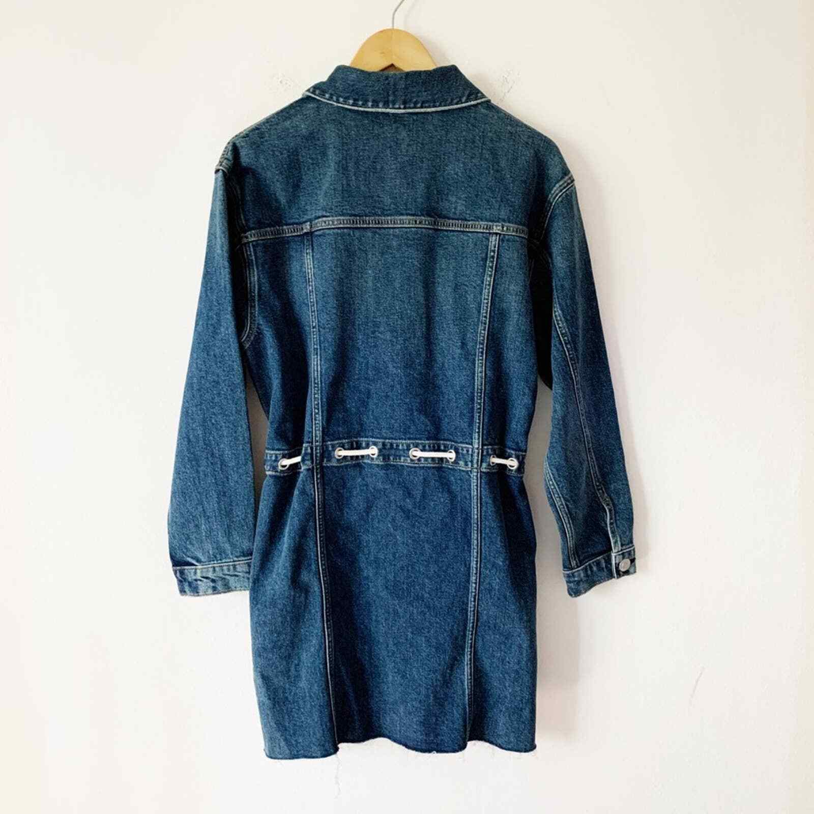 Hudson Drawstring Grommet Denim Dress
