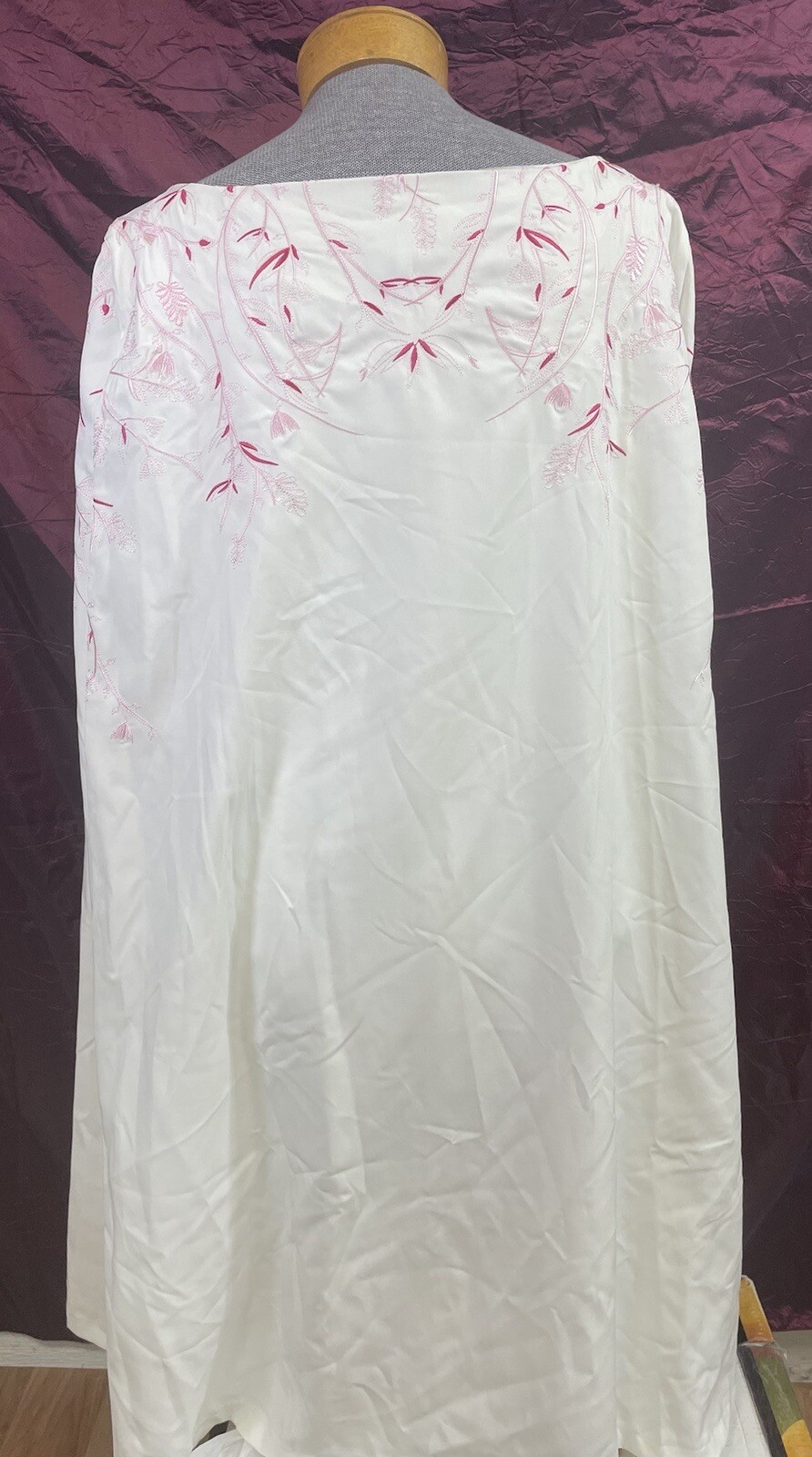 Plus size cape Dress Size 22W (2X) Ivory Floral ASTRO wedding church NEW (hh49)