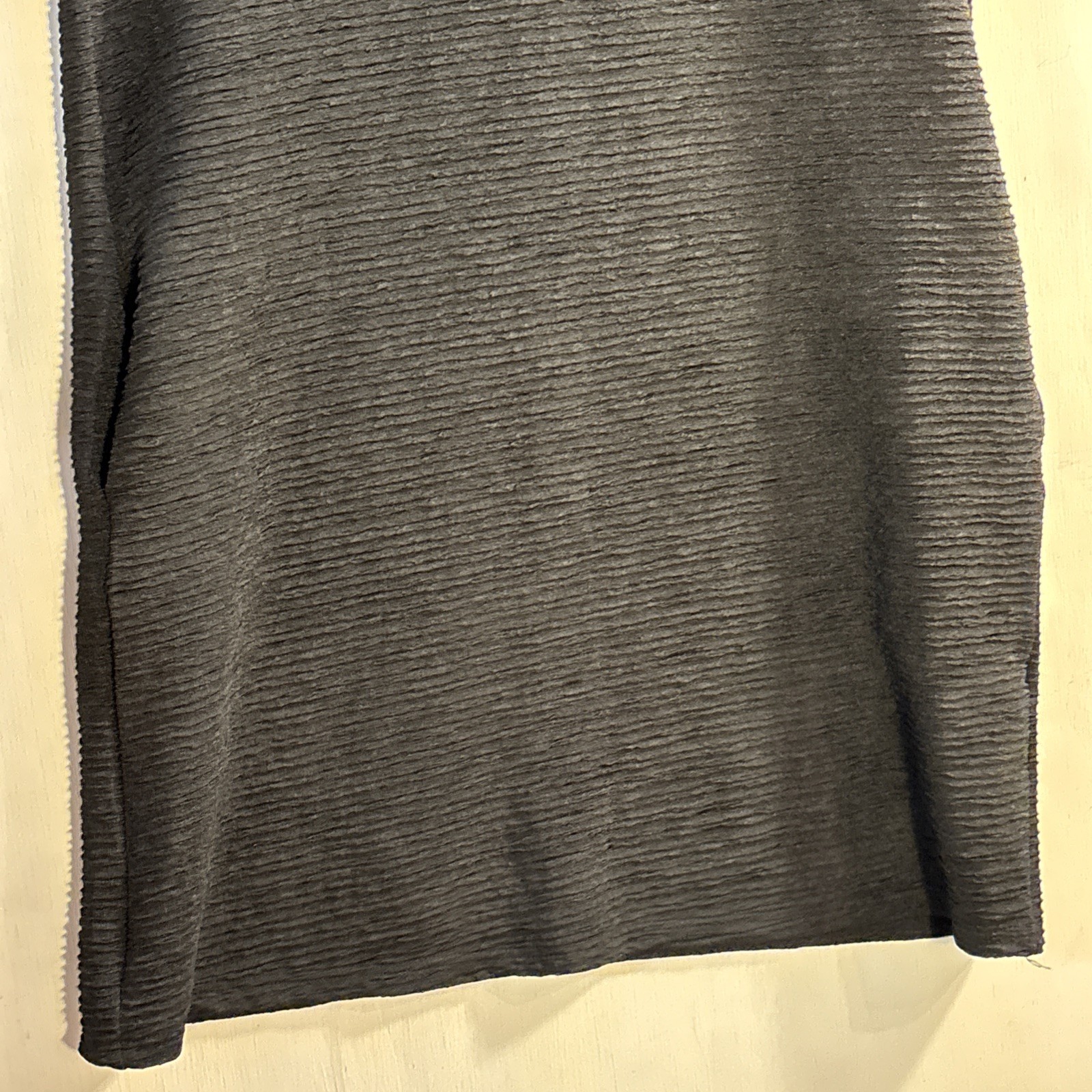 Evaless Women’s Size L Stretch Textured Knit Tunic Dress Pockets