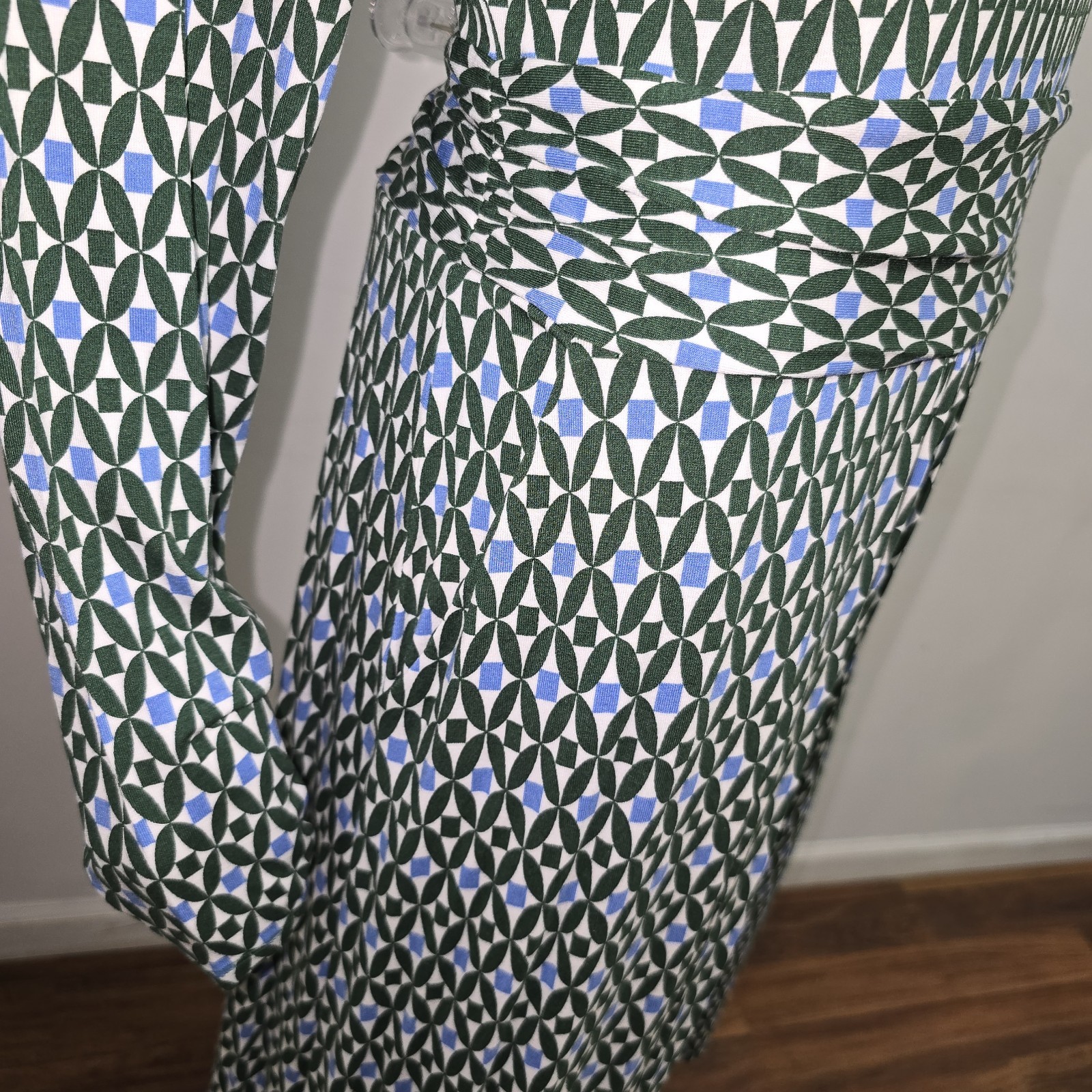 Boden Amelie Jersey Knit Printed Dress Size 16/18R UK20 Pockets Stretch L/S NWT