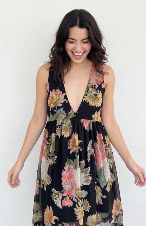 Anthropologie Maeve Violetta Babydoll Dress Floral XS Feminine Fairy S#76