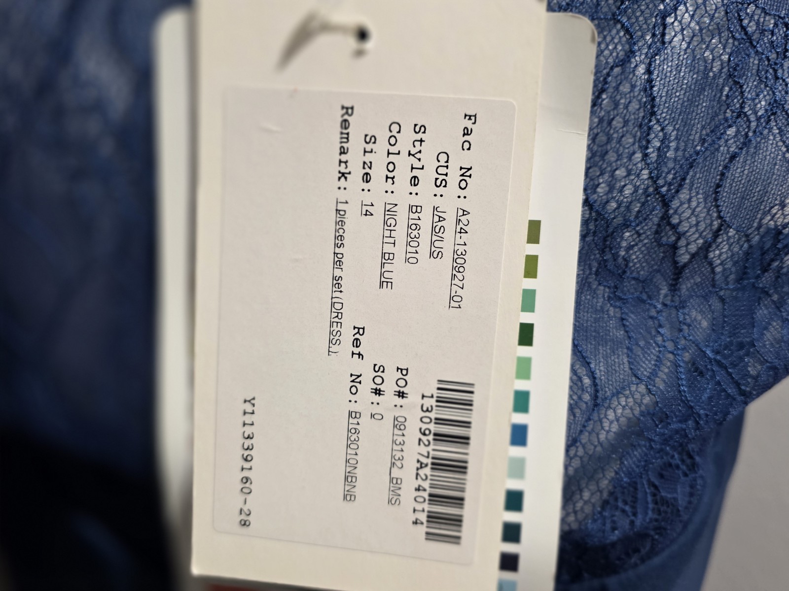 B2 Jasmine Midnight Blue Style B163010 Women’s Dress Size 14 New with Tags