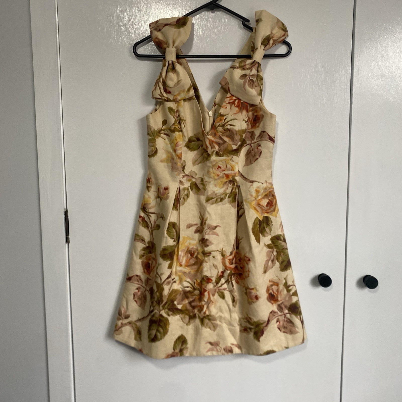 Zimmermann Resistance Dress Size 0 / AU 8 / US 4 Tie Mini Autumn Floral Linen