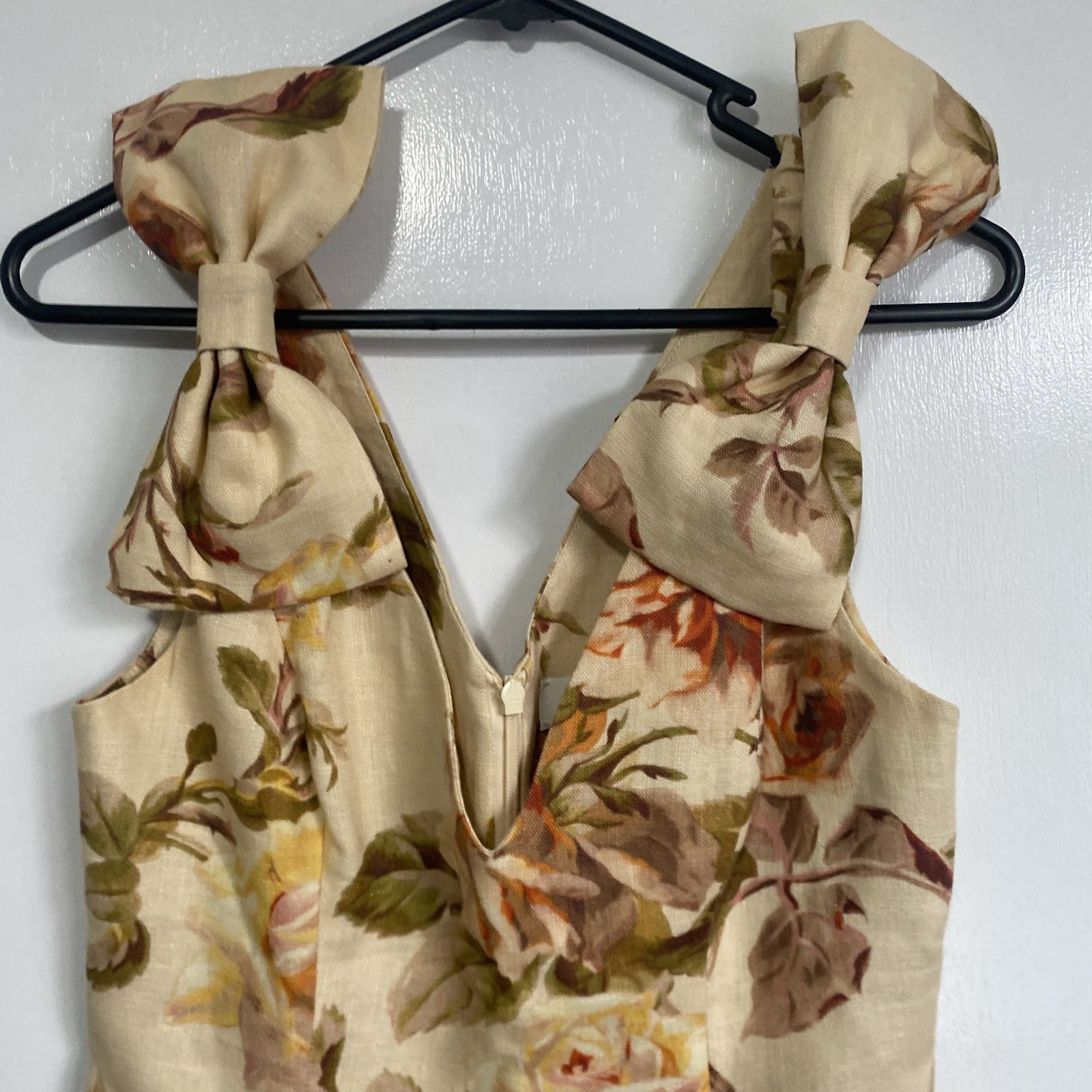 Zimmermann Resistance Dress Size 0 / AU 8 / US 4 Tie Mini Autumn Floral Linen