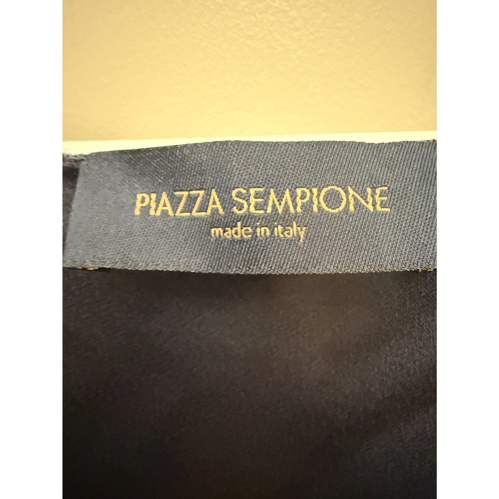 PIAZZA SEMPIONE Made in Italy Navy Draped Sheath Dress Size IT 42 – US12