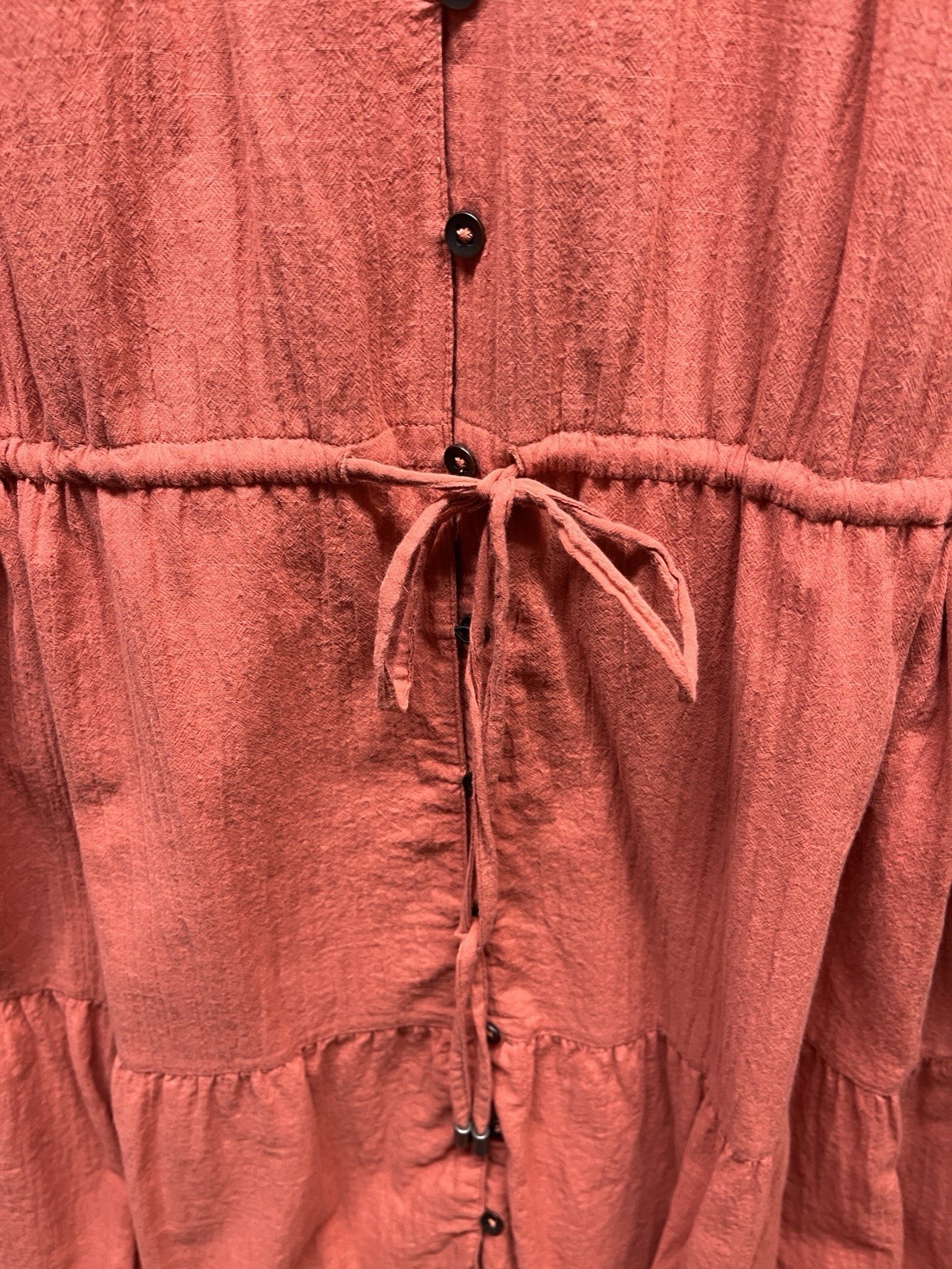 Matilda Jane Good Hart dress womens size XL coconut grove fall orange tiered