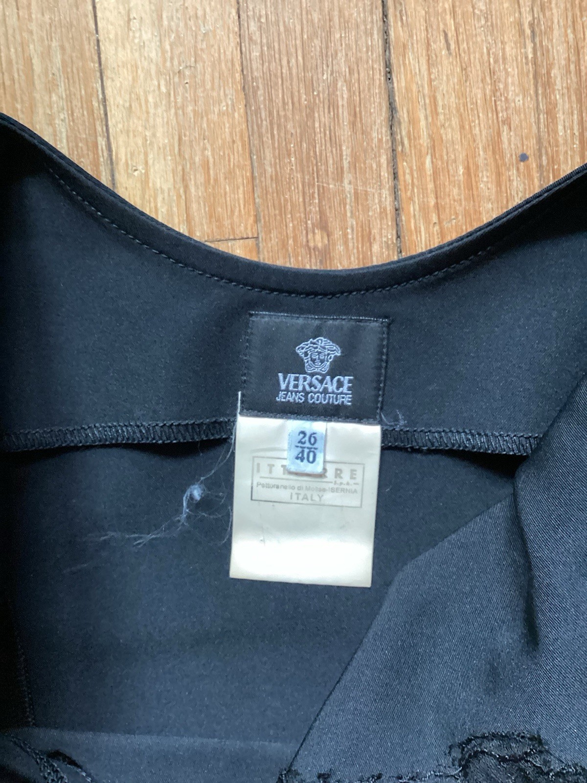 Versace Jeans Ladies Size Small Solid Black Sleeveless Dress,Polyester Blend