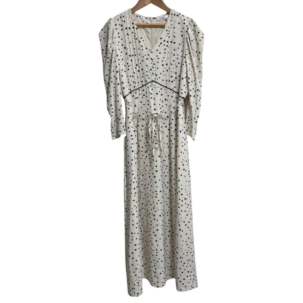 24AW SNIDEL Random Heart Print Dress SWFO244282 Size 2 Ivory Women USED