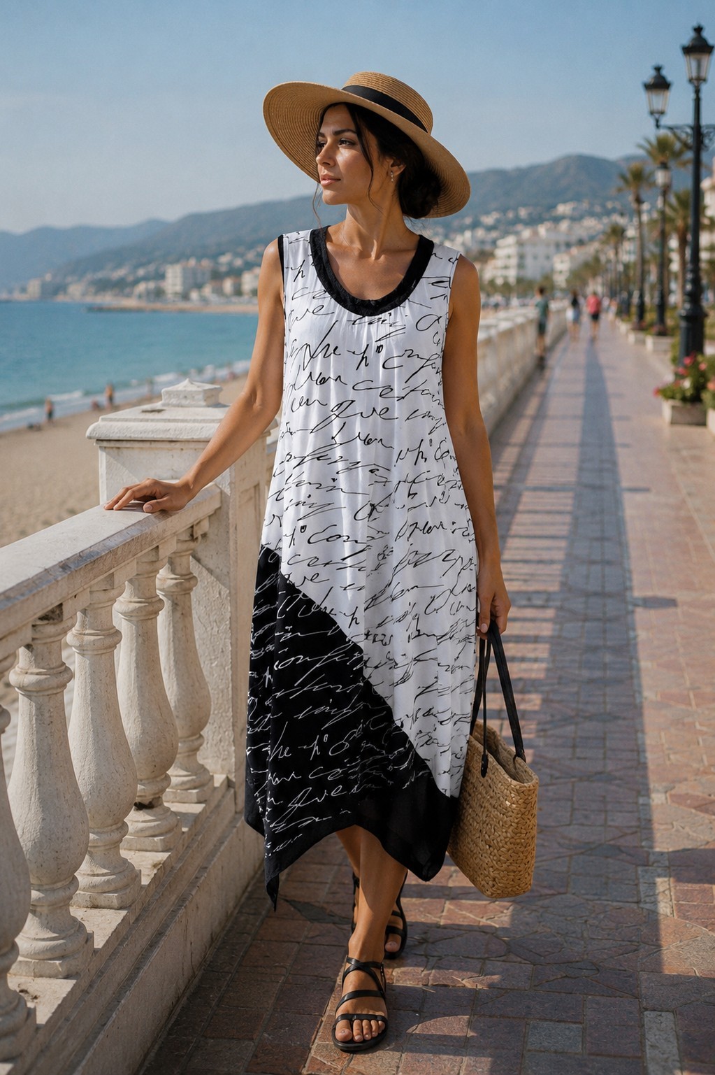 Luukaa Asymmetric Boho Lagenlook Sleeveless Dress Size US 10