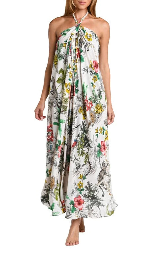 NEW, L’ Agence Geneva Jungle Floral Cover-Up Dress Size S #EP72