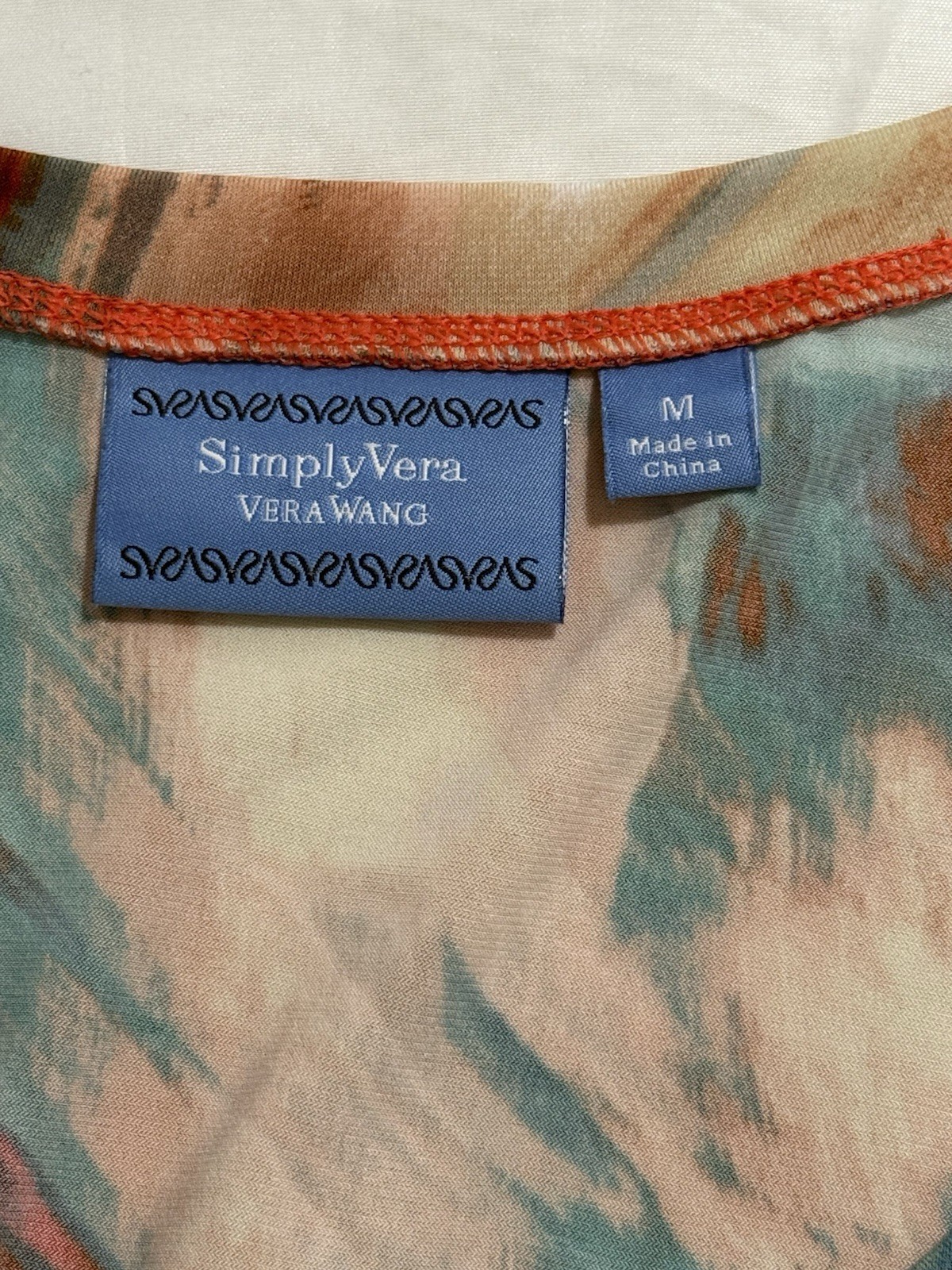 SIMPLY Vera VERA WANG Medium Geometric Print Versatile Dressy Casual Sun Dress