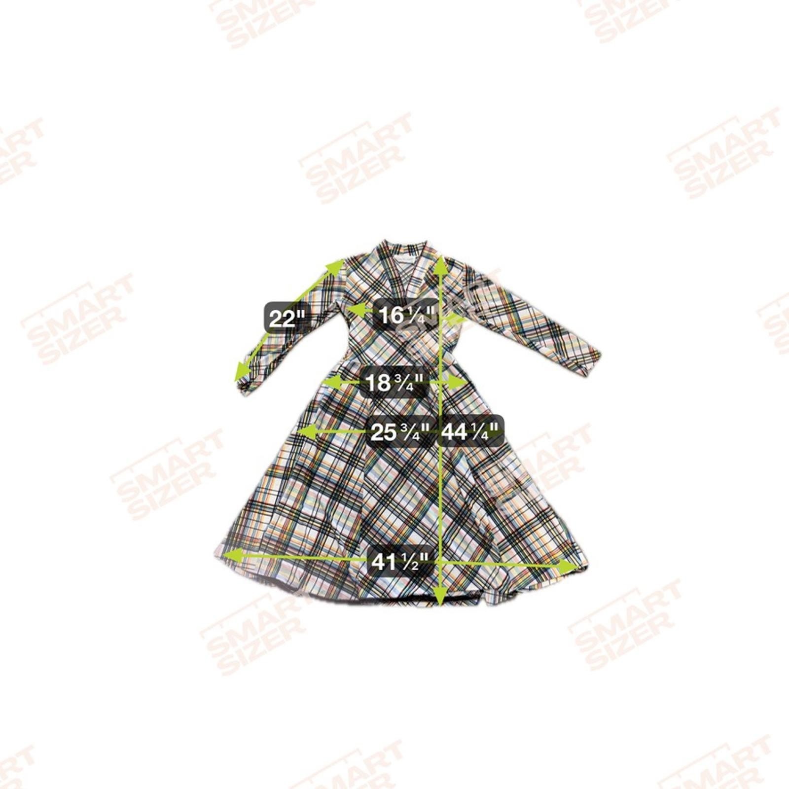 Vintage 1960’s Vera Maxwell Speed Suit White Yellow Green Red Plaid Maxi Dress L
