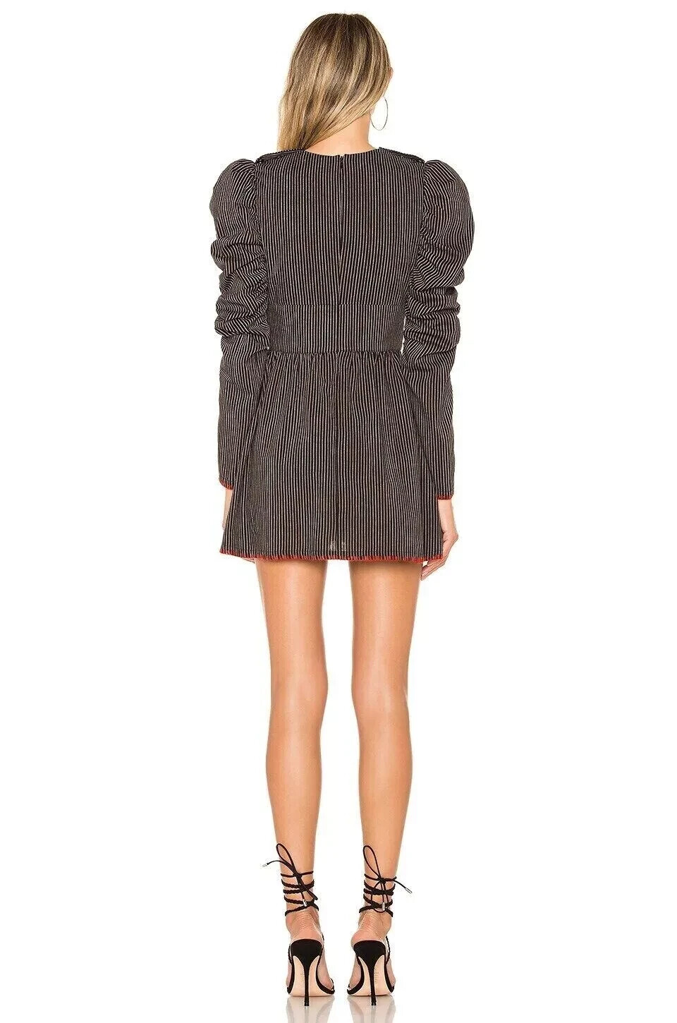 Tularosa Carla Mini Dress in Black & Stripe Size M