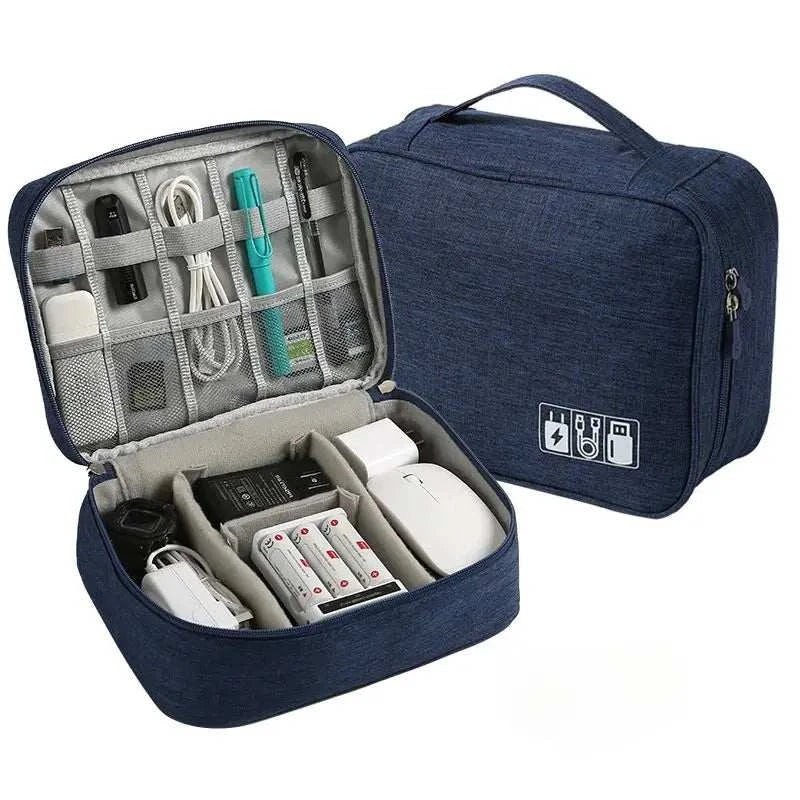Portable Digital Storage Bag USB Gadget Waterproof Cable Organizer Pouch