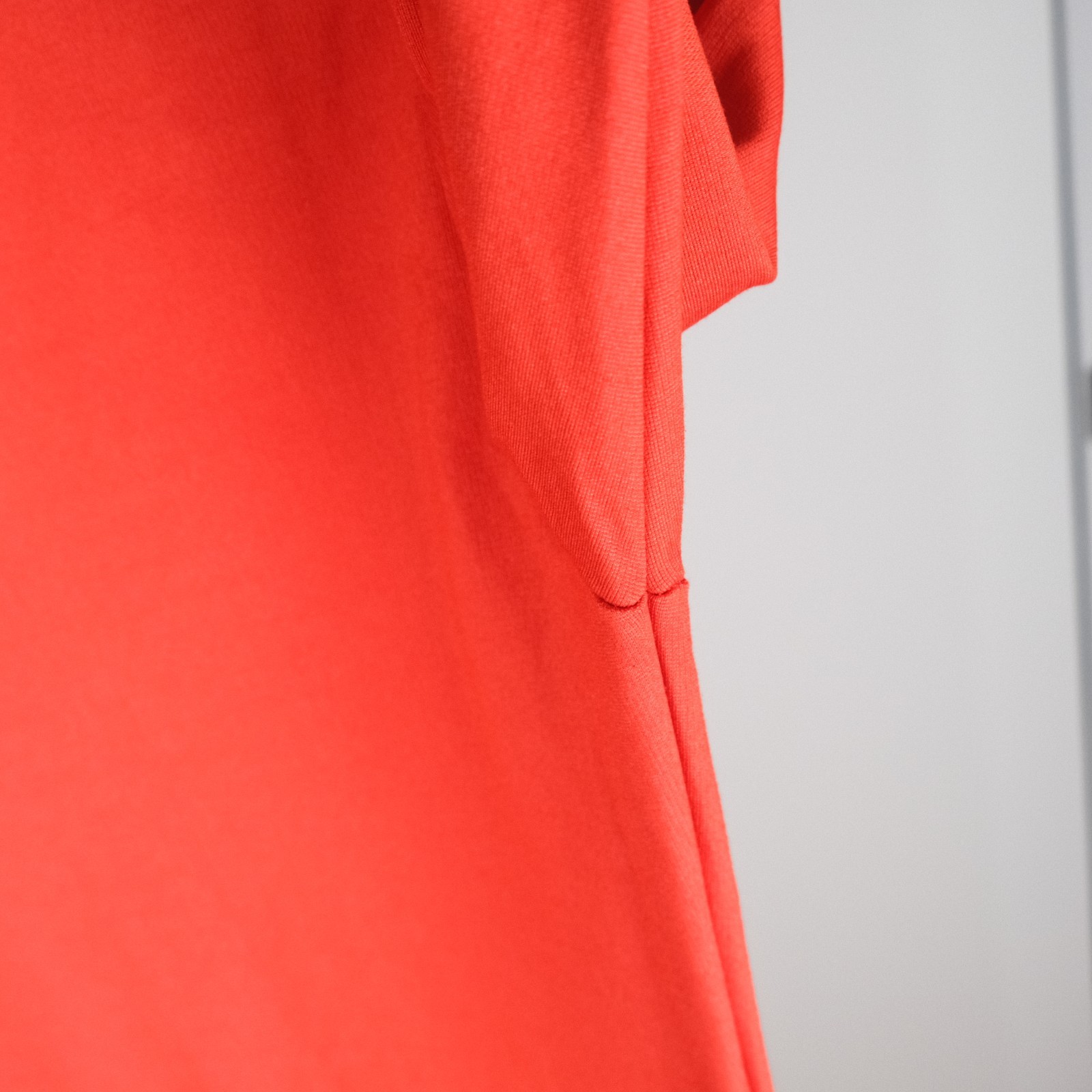 Filippa K Red Stretch Jersey Classic Corporate Christi Midsleeve Dress Size M